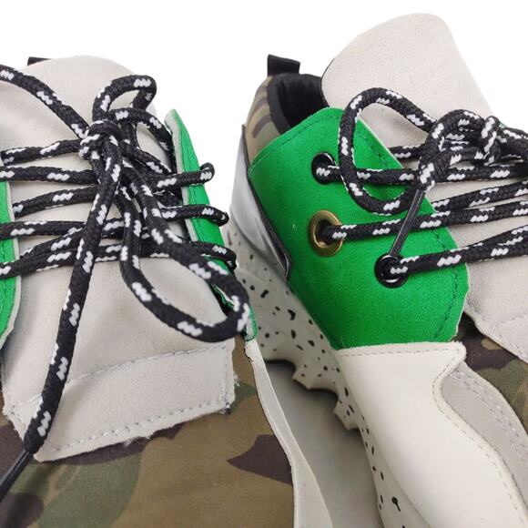 La Sheelah Camo Colorblock 2.5" Wedge Heel Shoes Sneakers Women's 8 Animal Print - Picture 4 of 9